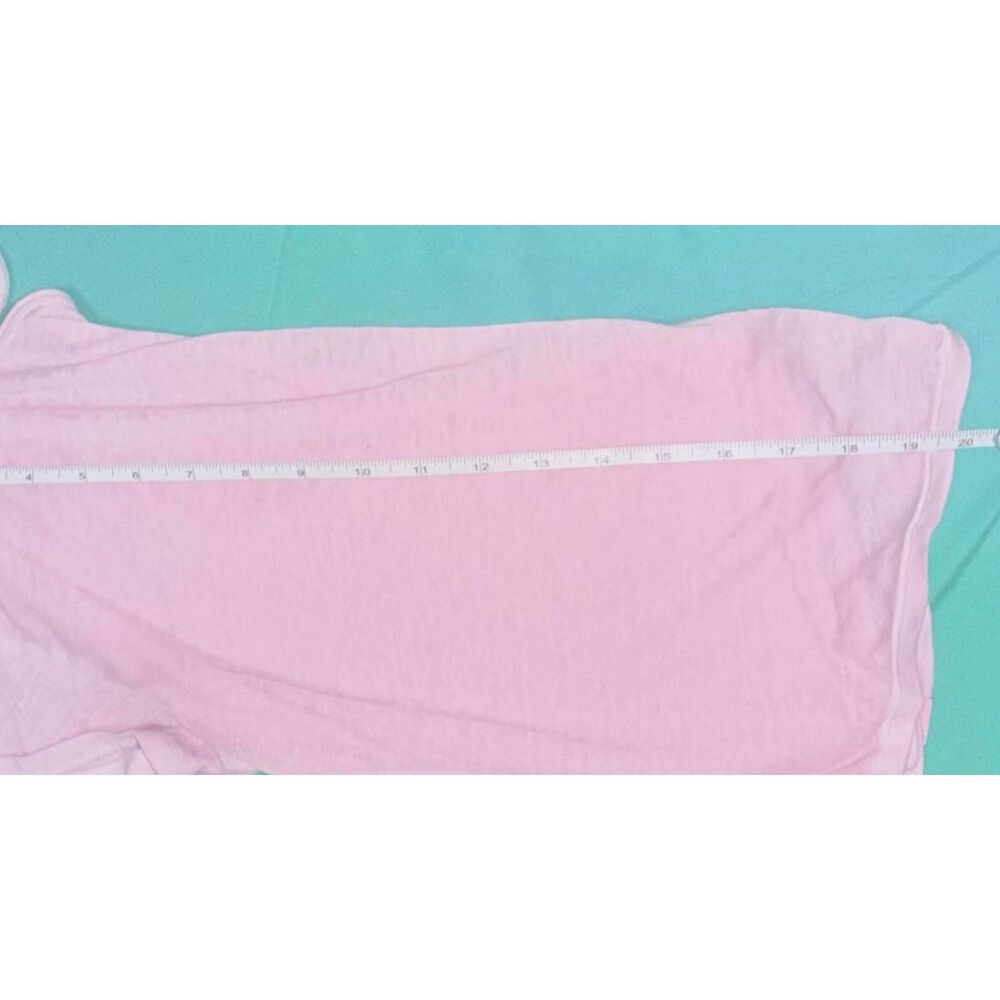 Y2K Gilly Hicks Pink Burnout Open Back Twist Tee Athleisure Balletcore Coquette - Picture 8 of 8